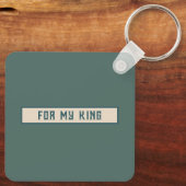 Schattigee Sweet Retro Funny Checkmate Valentijn C Sleutelhanger (Achterkant)