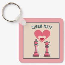 Schattigee Sweet Retro Funny Checkmate Valentijn C