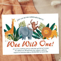 Schattigee Sweet Safari Animals Verjaardagsfeest K