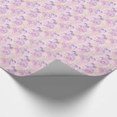 ** Schattigee Sweet Whimsical Dragon Dinosaurus Cadeaupapier (Hoek)