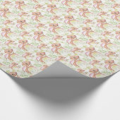 *~* Schattigee Sweet Whimsical Flying Dragon Dinos Cadeaupapier (Hoek)