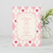 Schattigee Sweetheart Valentijnsdag Baby shower Kaart (Staand voorkant)
