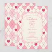 Schattigee Sweetheart Valentijnsdag Baby shower Kaart (Voorkant / Achterkant)