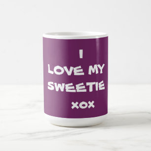 Schattigee Sweetie Coffee Mok I LOVE MY SWEETIE Pa