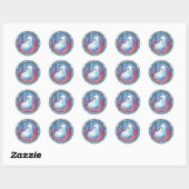 Schattigee Swinging Ghost Envelope Seal Ronde Sticker (Vel)