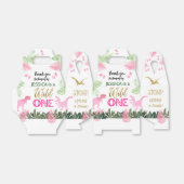 Schattigee T Rex Dinosaurus Meisje 1e Verjaardagsf Bedankdoosjes (Uitgevouwen)