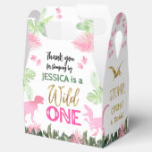 Schattigee T Rex Dinosaurus Meisje 1e Verjaardagsf Bedankdoosjes (Geopend)