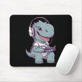 Schattigee T. Rex-dinosaurus Spelen Video Game Gam Muismat (Met muis)