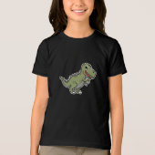 Schattigee T-Rex Dinosaurus Sticker – Grappige Car Tri-Blend Shirt (Voorkant)
