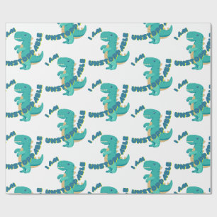 Schattigee T-REX met motivatie offerte Cadeaupapier