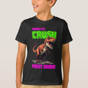 Schattigee T-Rex verplettert eerste klas T-shirt