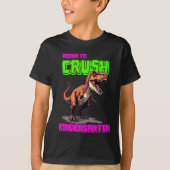 Schattigee T-Rex verplettert kleuterschool T-shirt (Voorkant)