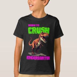 Schattigee T-Rex verplettert kleuterschool T-shirt