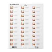 Schattigee Tabby Cat | Herfst herfstadres Etiket (Full Sheet)