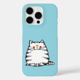 Schattigee Tabby Cat – Kawaii kat voor kattenliefh iPhone 16 Pro Hoesje