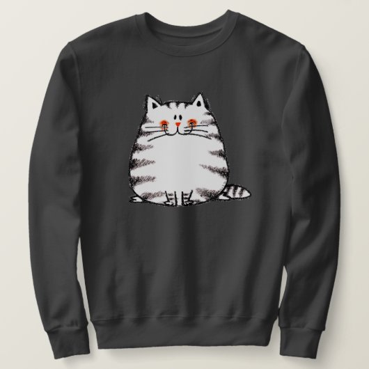 Schattigee Tabby Cat – Kawaii kat voor kattenliefh Trui (Design voorkant)