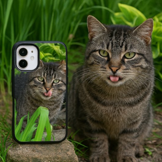 Schattigee Tabby Cat Kiss iPhone 16 Hoesje