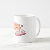 Schattigee Tabby Cat leest een boek Koffiemok (Voorkant rechts)