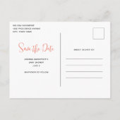 Schattigee Tabby Cat met harten Bewaar de datum Uitnodiging Briefkaart (Achterkant)