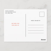 Schattigee Tabby Cat met harten Verjaardag Uitnodi Briefkaart (Achterkant)