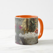 Schattigee Tabby Cat Ontspannen In Luxe Marmeren B Mok (Voorkant rechts)