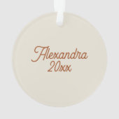 Schattigee Tabby Cat reaching voor kerstkoekjes Ornament (achterkant)