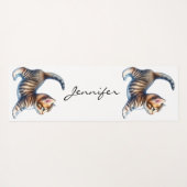 Schattigee Tabby Cat Yoga Mat (Achterkant (horizontaal))