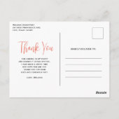 Schattigee Tabby Kat met harten Dank U Briefkaart (Achterkant)