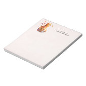 Schattigee Tabby Kat met Harten Notitieblok (Linkerzijde)