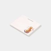Schattigee Tabby Kat met Harten Post-it® Notes (Schuin)