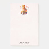 Schattigee Tabby Kat met Harten Post-it® Notes (Voorkant)