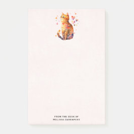 Schattigee Tabby Kat met Harten Post-it® Notes