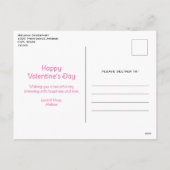 Schattigee Tabby Kat met Harten Valentijnsdag Feestdagenkaart (Achterkant)