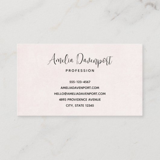 Schattigee Tabby Kat met Harten Visitekaartje (Achterkant)