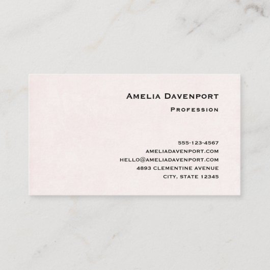 Schattigee Tabby Kat met Harten Visitekaartje (Achterkant)