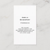 Schattigee Tabby Kat met Harten Visitekaartje (Achterkant)