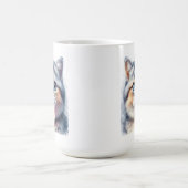 Schattigee Tabby Kitty Kat Blowing Bubble Gum Kwek Koffiemok (Center)