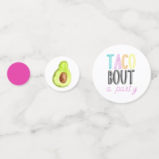 Schattigee taco Fiesta kind party verjaardagsconfe Confetti (Voorkanten)