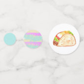 Schattigee taco Fiesta kind party verjaardagsconfe Confetti (Achterkanten)