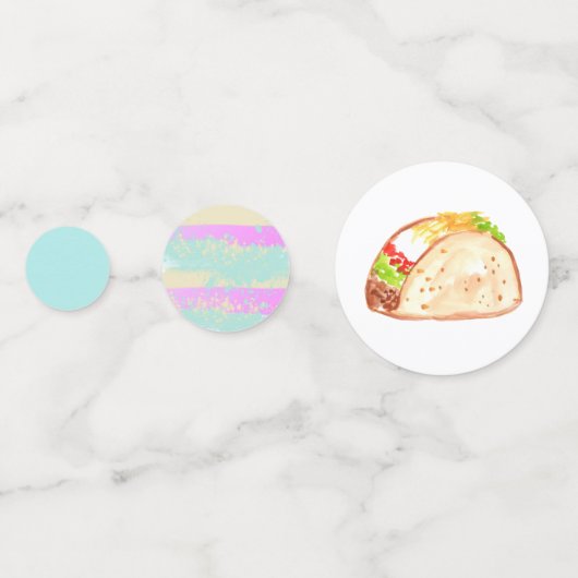 Schattigee taco Fiesta kind party verjaardagsconfe Confetti (Achterkanten)