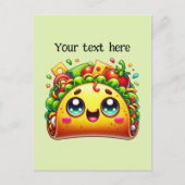 Schattigee taco liefhebbers aanpassen briefkaart (Voorkant)