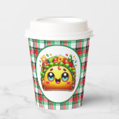 Schattigee taco liefhebbers feest papieren bekers (Voorkant)