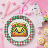 Schattigee taco liefhebbers feest papieren bordje (Feest)