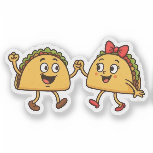 Schattigee taco's sticker (Voorkant)