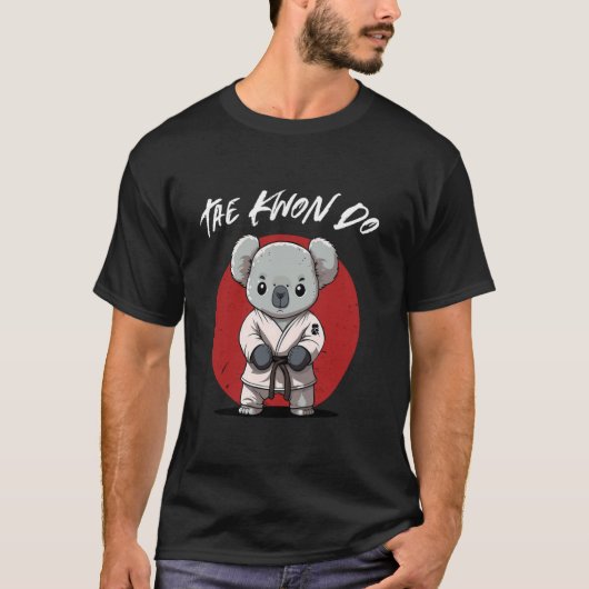 Schattigee Taekwondo Koala - Grappige TKD Korean M T-shirt (Voorkant)