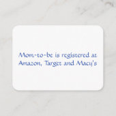 Schattigee Tan Teddybeer met ballonnen Boy Baby sh Informatiekaartje (Achterkant)