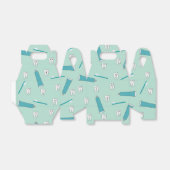 Schattigee Tand Blauwgroen Mint Tandpasta Tandenbo Bedankdoosjes (Uitgevouwen)