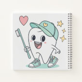 Schattigee Tand Cartoon - Kinder Tand Notitieboek (Achterkant)