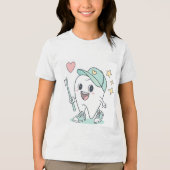 Schattigee Tand Cartoon - Kinder Tand Shirt (Voorkant)