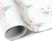 Schattigee tandenfee met magische Confetti Cadeaupapier (Rol Hoek)
